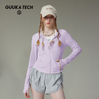 古由卡（GUUKA）TECH机能多色修身连帽防晒风衣女夏新款潮 户外透气休闲简约外套
