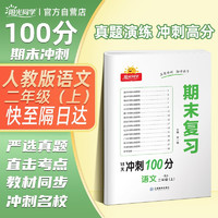 阳光同学 期末复习100分真题模拟卷语文人教版二年级上册测试卷15天冲刺全套期中期末复习题册真题试卷