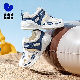 minibala迷你巴拉童鞋儿童学步鞋夏季男女童镂空透气休闲鞋2204米蓝20