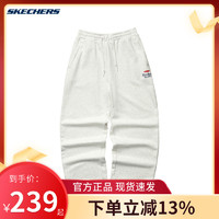 SKECHERS 斯凯奇 官方旗舰春季中性宽松阔腿休闲针织长裤