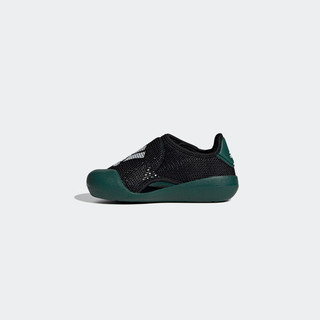 adidas「小浮艇」ALTAVENTURE 2.0休闲凉鞋女婴童阿迪达斯 黑色/绿色/白色 23码