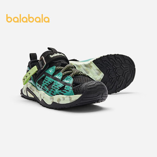 巴拉巴拉【商场同款】男童运动凉鞋夏2024新款镂空透气鞋子磁力扣