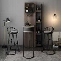 沃韵吧台酒柜一体组合客厅屏风铁艺隔断柜间厅柜轻奢意式入户玄关柜子 单个吧台