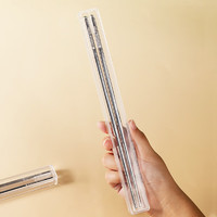 逸居客（YIJUKE）【带筷盒】304不锈钢便携筷子一人一双个人收纳盒成人筷