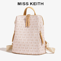 MISS KEITH法国品牌女包2024生旅行包大容量百搭电脑包女士双肩背包 米白色