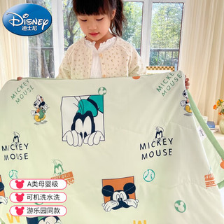 Disney 迪士尼 A类空调被儿童被子幼儿园午睡用学生抗菌水洗夏被盖毯145*110cm 快乐家