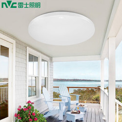 NVC Lighting 雷士照明 NVC）吸顶灯厨卫卧室led灯具阳台过道走廊玄关灯圆形单色光 24W 5700K