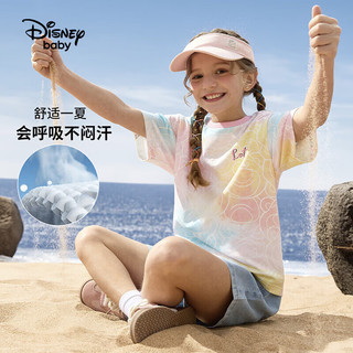 京东百亿补贴：Disney 迪士尼 女童棉质短袖T恤