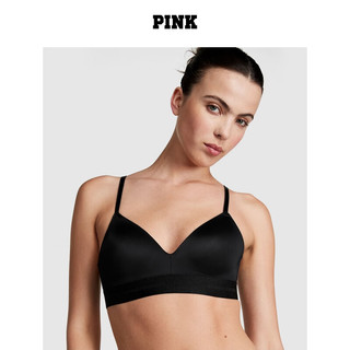 PINK 无钢圈时尚舒适文胸胸罩女士内衣 2ZUO黑色-薄款 11232066 32D