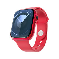 百亿补贴：Apple 苹果 Watch S9 GPS+蜂窝版 铝金属表壳+运动型表带45mm红色
