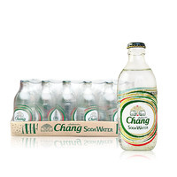 希同 现货泰国泰象品牌苏打水玻璃瓶chang气泡水原味进口325ml*24瓶