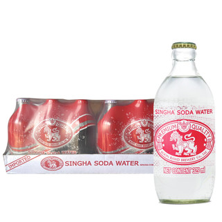 希同 现货泰国泰象品牌苏打水玻璃瓶chang气泡水原味进口325ml*24瓶