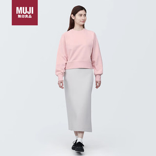 无印良品（MUJI）女式 紧密编织 运动衫 卫衣 女士女款 浅粉红色-卫衣 S