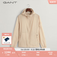 GANT甘特2024春季男士休闲连帽夹克外套7006390 233燕麦色 XXL