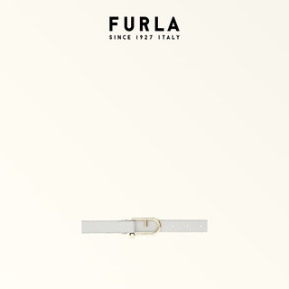 芙拉（FURLA）【母亲节】FURLA芙拉NUVOLA牛皮简约女士腰带 棉花糖白 85