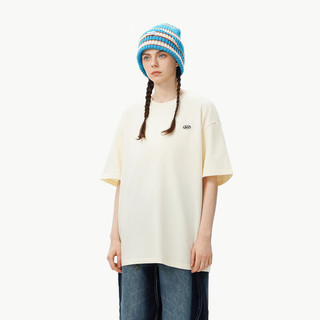 英克斯（inxx）ANGRY HUNGRY 夏宽松休闲短袖T恤男女同款AHE2010028 米黄色 XL