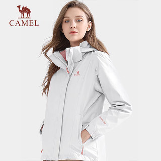 骆驼（CAMEL）冲锋衣男女三合一秋冬外套加厚防水防风登山服 T0W2WQ105，墨蓝，男 XXXL