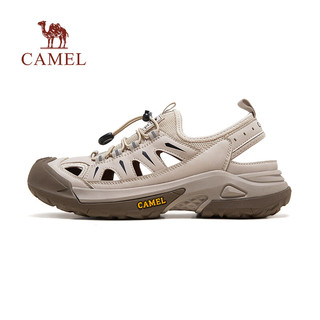 骆驼（CAMEL）2024夏季户外凉鞋透气软弹舒适免系徒步休闲鞋 G14M342616 黑色男 38