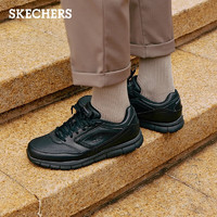 SKECHERS 斯凯奇 男鞋舒适正装工作商务鞋77156 黑色/BLK 42