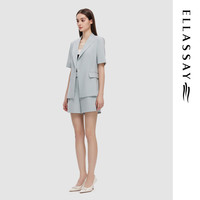 歌力思（ELLASSAY）2024夏季新款职业通勤简约一粒扣翻领大气挺阔西装女EWD352T02100