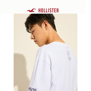 HOLLISTER【草莓音乐节】24夏美式短袖T恤男女KI323-4029 白色 XXL