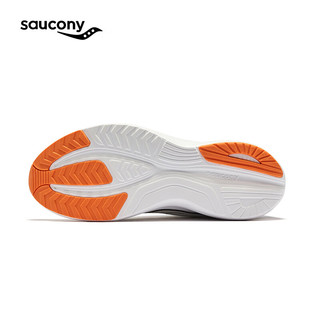 Saucony索康尼枪骑3缓震跑鞋男2024年日常入门跑鞋夏季透气运动鞋男 白黑兰1 43