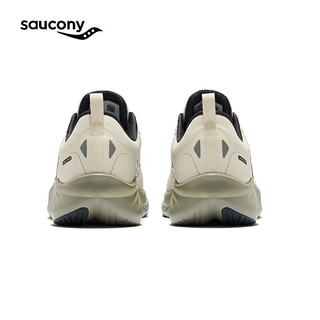 Saucony索康尼枪骑3缓震跑鞋男2024年日常入门跑鞋夏季透气运动鞋男 米黑5 43