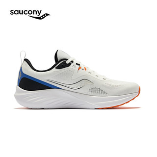 Saucony索康尼枪骑3缓震跑鞋男2024年日常入门跑鞋夏季透气运动鞋男 白黑兰1 42.5