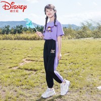 百亿补贴：Disney 迪士尼 童装女童套装夏季2024新款夏装两件套时尚洋气炸街儿童衣服