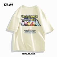 百亿补贴：GLM 森马集团GLM夏季趣味卡通纯棉t恤男士大码宽松亲肤透气休闲短袖女