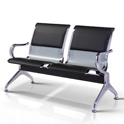 金经金属 连排椅机场椅等候椅输液椅休闲排椅机场椅 JH-9701黑色双人位