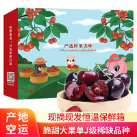 茜货 国产车厘子樱桃水果礼盒单J级净重1.8斤+单果26-28mm源头直发