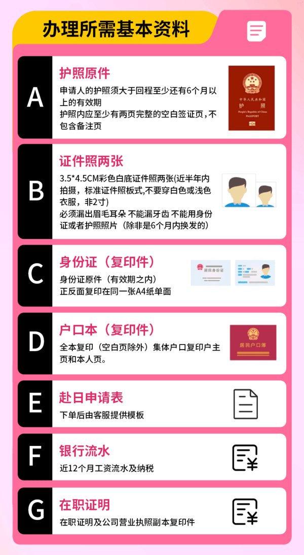 青岛送签！日本·单次旅游签证个人旅行签证·免押金单次旅行