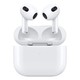  百亿补贴：Apple 苹果 AirPods 3  半入耳式真无线蓝牙耳机 白色　