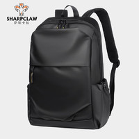萨帕卡拉品牌双肩包男士轻便休闲旅行背包商务电脑包大容量书包 黑色 长30*厚15*高45cm