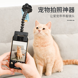 TO BE EASY 入简 宠物拍照神器猫咪狗狗看镜头泰迪摄像玩具手机相机支架自拍夹用品