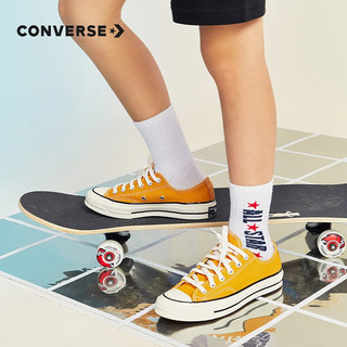 匡威（Converse）童鞋儿童帆布鞋低帮1970s经典款中大童春夏季男童女童小白鞋 黄色 32码 19.5-20.5cm