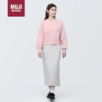 无印良品（MUJI）女式 紧密织 运动衫 卫衣 女士女款 浅粉红色-卫衣 S 