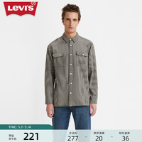 Levi's 李维斯 新款男士衬衫休闲服时尚条纹翻领复古潮流休闲