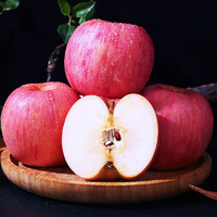 京鲜鲲 山东烟台红富士苹果栖霞脆甜红富士新鲜生鲜平果时令苹果水果 5斤 一级大果80-85mm