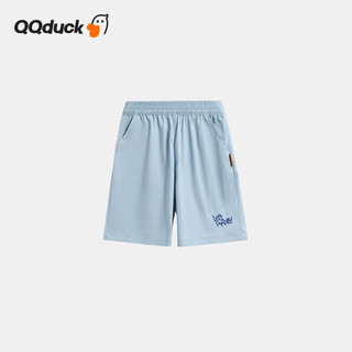 QQ duck 可可鸭 童装儿童短裤男童夏装休闲裤子学生青少年衣服多色短裤蓝色；150