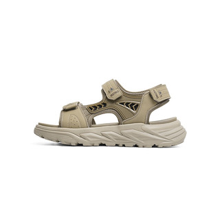红蜻蜓沙滩鞋2024夏季男士厚底魔术贴户外凉鞋 WTT24005沙色44