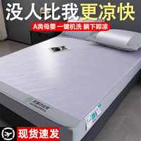 雅鹿A类夏天冰丝凉席床笠1.8米2024新款夏季软席子可水洗