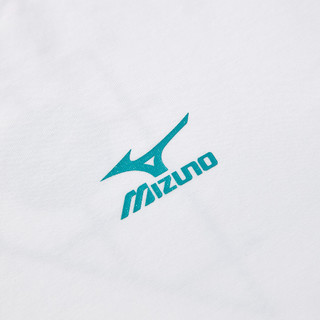 美津浓（MIZUNO）儿童短袖T恤2024夏季透气宽松休闲舒适男中大童 白色 （TX24230069） 150cm