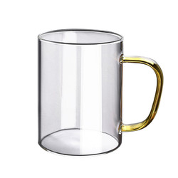 天南兄弟杯子高硼硅玻璃杯透明牛奶杯耐热泡茶杯男女喝水咖啡杯啤酒杯水杯 透明手柄