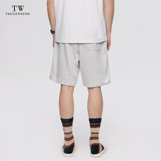 Teenie Weenie Men小熊男装休闲裤男2024夏季运动五分裤阔脚裤短裤 灰色 165/S