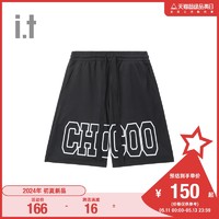 :CHOCOOLATE it :CHOCOOLATE男装宽松运动短裤2024夏季新款潮流休闲卫裤003200