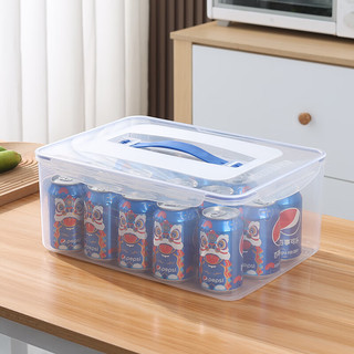 百圣牛冰箱保鲜盒密封盒冰箱收纳盒保鲜盒食品级水果食品保鲜盒大容量 38.5*28*16.5cm加厚款