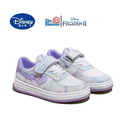 Disney 迪士尼 儿童鞋女童板鞋夏季轻便女孩公主网面休闲运动鞋中大童低帮