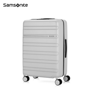 Samsonite行李箱男女时尚 大容量拉杆箱 通勤出游旅行登机箱 TD8白色 25英寸